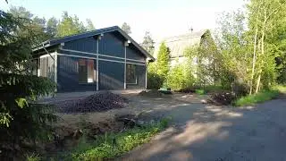 Wooden old houses in the village walking tour countryside Russia JUNE 18, 2023