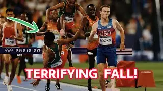 Lamecha Girma Terrifying Fall During 3000m Steeplechase Final Paris Olympics 2024