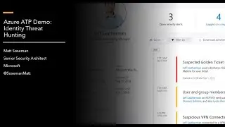 Azure ATP Demo: Identity Threat Hunting