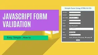 JavaScript Registration Form Validation Tutorial