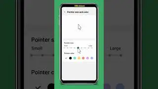 Change Mouse Pointer Color and Size on Samsung phone #shorts