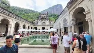 🇧🇷Rio De Janeiro | Parque Lage | Italian Villa | Rainforest Gardens | Man-made Caves #travel #brasil