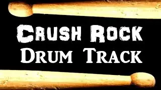 Crush Rock 90 BPM - Drum Tracks For Bass Guitar, Instrumental Drums 🥁 396