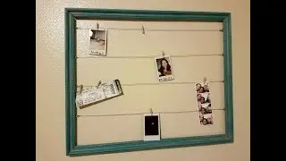 Up-cycled Old Wood Frame into a Photo Holder Great Gift Idea!