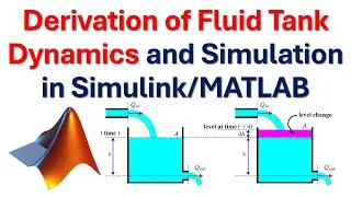 Derivation of Fluid Tank Dynamics and Simulation in Simulink/MATLAB - Control Engineering Tutorial