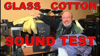 Vintage TESLA SPEAKERS - COMPARISON - GLASS vs COTTON Damping Material SOUND TEST