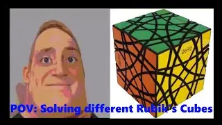 Mr Incredible becoming uncanny (Solving different types of Rubik's Cube)