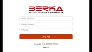 Berka e-Sipariş Tanıtım Videosu