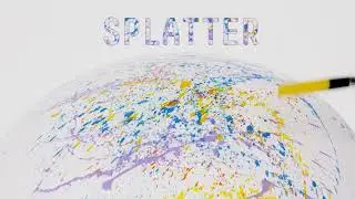 SPLATTER with NEW Liquitex Basics Acrylic Fluid