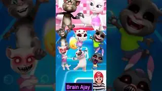 Talking Tom vs Talking Tom Exe vs Talking Angela vs Talking Angela Exe ▶️ Coffin Dance Tiles Hop 308