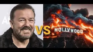 Ricky Gervais vs Hollywood Again As Celebrities Follow The Democrats