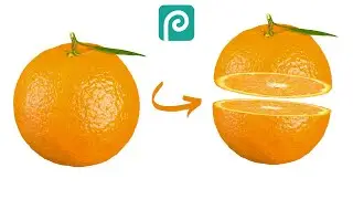 photopea tutorial - slice orange effect