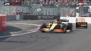 Daniel Ricciardo crash into barriers Monaco 2022