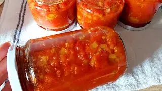 Shakshuka sauce (menemen) for winter delicious scrambled eggs or anywhere! Fast and practical!