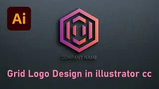 How to Design Grid Logo in Illustrator CC || Logo Design Tutorial in Adobe illustrator 5