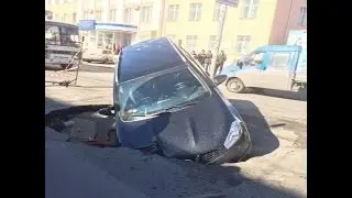Подборка прикольных ДТП на видеорегистратор