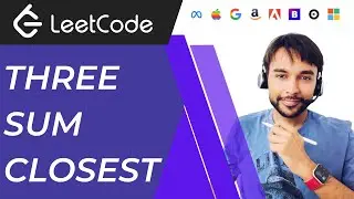 Three Sum Closest (LeetCode 16) | Full Solution with visual explanation | Interview Essential