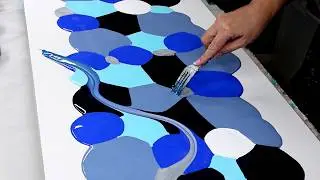 This Big Blue Swipe is Gorgeous - With Dynamic Negative Space