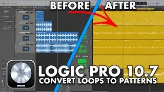 Logic Pro 10.7 - Convert Audio Loops to Pattern Regions (Loop Slicing)