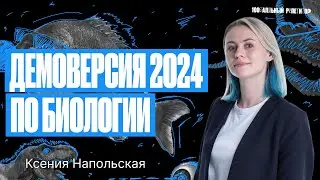 Разбор Демоверсии ЕГЭ по биологии 2024 | Ксения Напольская