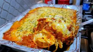 I made Millionare Spaghetti | BAKED SPAGHETTI Recipe