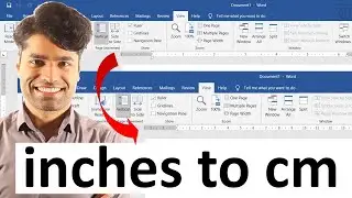 How to change inches to cm in Word