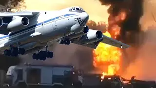 The crash of a military aircraft Il-76 in the Ryazan region