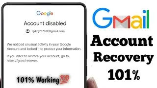 Disable account ko recover kaise kare || your account has been disabled || disabled google account