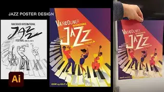 Jazz Music Poster Design | Full Process