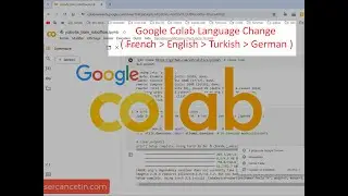 Google Colab Language Change French | English | Turkish | German