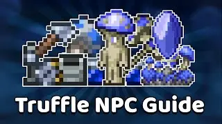 Terraria - How to get the Truffle NPC & Shroomite Bars