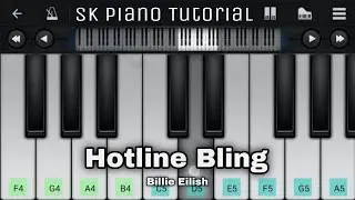 Hotline Bling (from "Billie Eilish") [PIANO TUTORIAL]