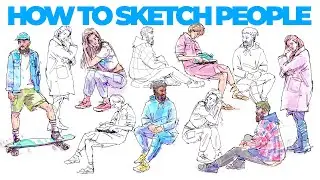 How to sketch PEOPLE quickly & accurately!