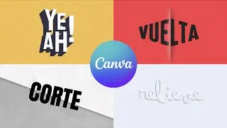 Efectos de texto en Canva - Sombra Larga, Perspectiva, Corte, Relieve -