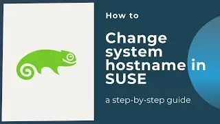 How to change system hostname in SUSE