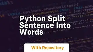 python split sentence into words