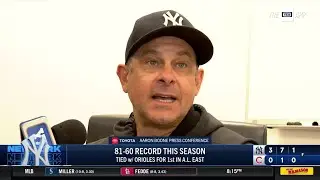 Aaron Boone on Luke Weaver closing, 3-0 win