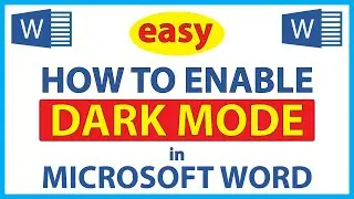 Microsoft Word: How To Enable Dark Mode In Word | 365 |