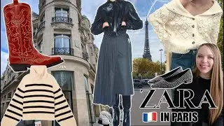 PARIS ZARA SHOPPING VLOG - Zara in Paris New Collection Fall Winter 2023