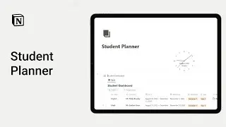 The Ultimate Notion Student Planner Template