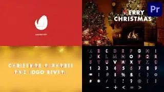 Premiere Pro Template: Christmas Alphabet And Logo + Free Font