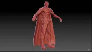 Batman ZBrush Model Turnaround