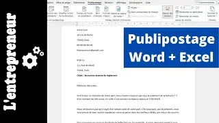 Faire un PUBLIPOSTAGE sur WORD