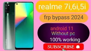 Realme 7i,6i,5i frp bypass /google account remove android 11 without computer 2024.