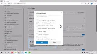 How to change Microsoft edge display language