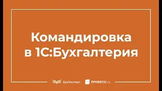 Приказ на командировку в 1С 8.3 Бухгалтерия