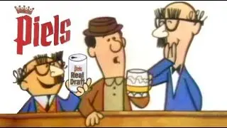 Piels Real Draft Beer (with Bob & Ray) - "Bert & Harry in Disguise" (Commercial, 1975) 🍺