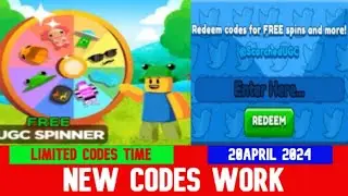 *NEW CODES APRIL 20, 2024* [NEW ITEM!] FREE UGC SPINNER! ROBLOX | LIMITED CODES TIME