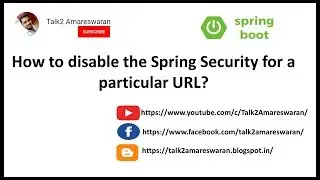 How to disable the Spring Security for a particular URL?