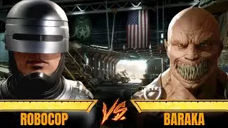 Mortal Kombat 11: Robocop vs Baraka || Tank Garage Bunker Arena (Very Hard)